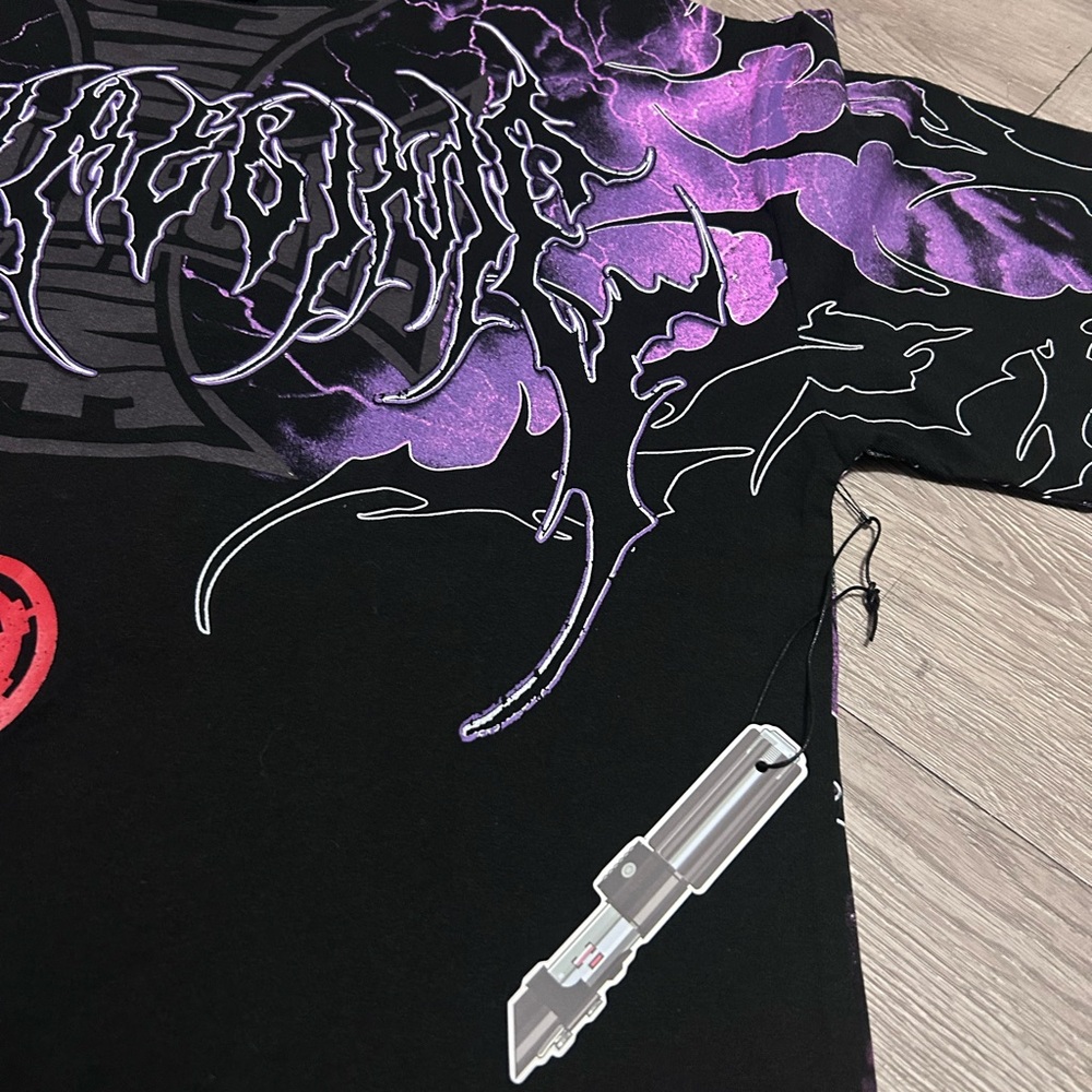 Civil regime Star Wars Black Short Sleeve Graphic Tee with Purple Accents - Picture 2 of 8
